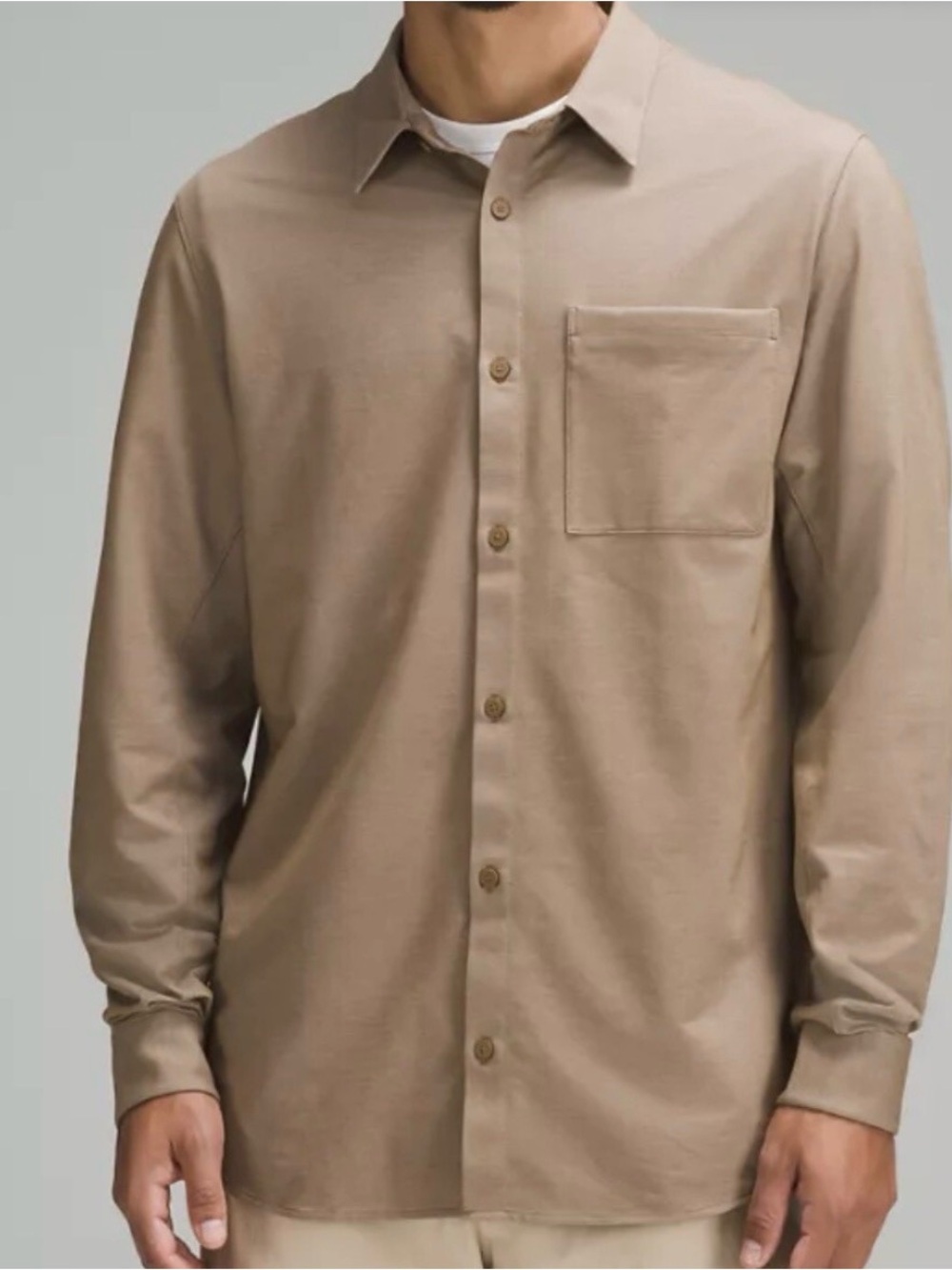lululemon athletica Men's Commission Shirt in Light Brown KM3DJQS